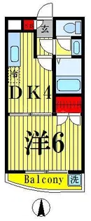 キャッスルマンション【1階】の間取り