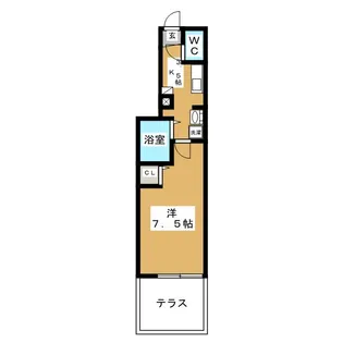 石川台レジデンス【1階】の間取り