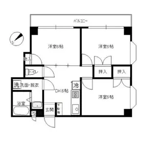 キャッスル23【2階】の間取り