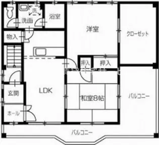 モーメント原ビル【4階】の間取り