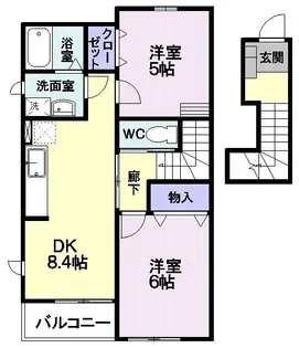 シャルマン S棟【2階】の間取り