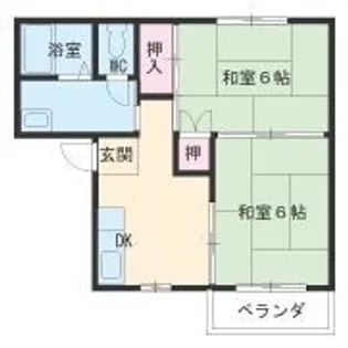 テロソンマンション名古屋【2階】の間取り