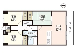 クレセント海老園【8階】の間取り