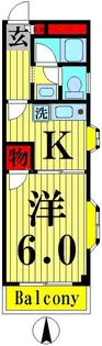 ベルシオン小野寺【3階】の間取り