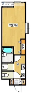 ファーストクラス豊栄【1階】の間取り