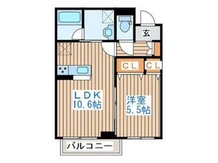 ベルク K【2階】の間取り