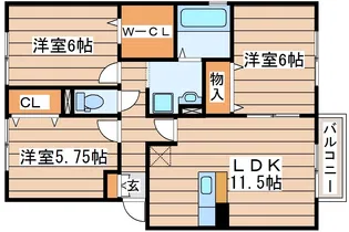 グリーンヴィラ【1階】の間取り