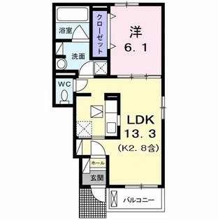 セイバリーII【1階】の間取り