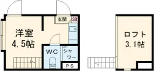 ハーモニーテラス西新小岩II【2階】の間取り