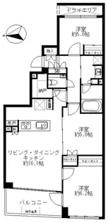 バースシティ・ザ・マークたまプラーザ【1階】の間取り