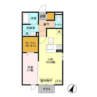 メゾン小倉台【1階】の間取り