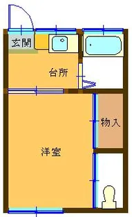 第6美多摩【2階】の間取り