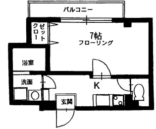ロワールフェミナン新山下【2階】の間取り