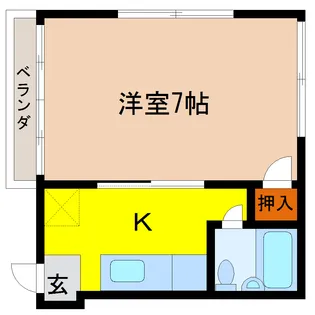 熊本県熊本市中央区春竹町大字春竹【アパート】の間取り