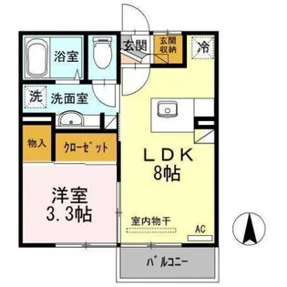 ヴィレッジロイヤル中央台吉野谷 B【2階】の間取り