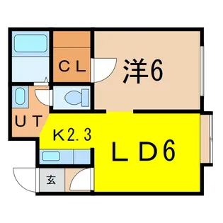 グレース東光【1階】の間取り