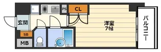 ラナップスクエア北梅田シティ【9階】の間取り