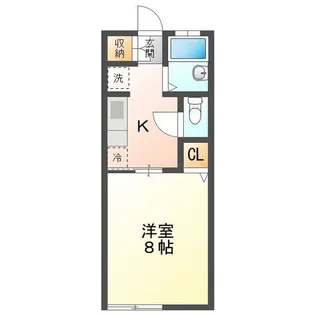 1Kの間取り画像