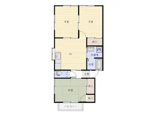 グリーンハイツ B【2階】の間取り