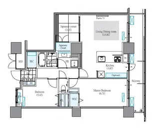 東京都荒川区南千住4【マンション】の間取り