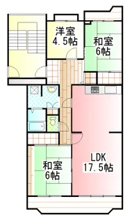 茨城県龍ヶ崎市小柴4【マンション】の間取り