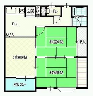 高三ハイツ【1階】の間取り
