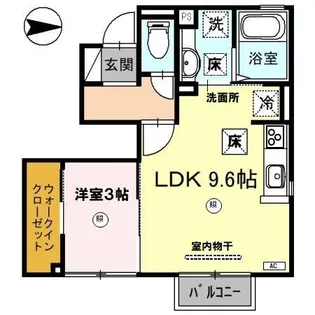 AXIA FUCHI(アクシア渕)【1階】の間取り