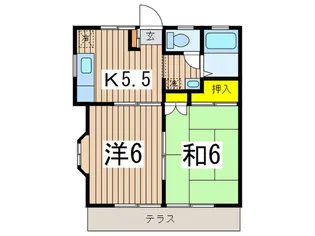 ライフコア西御門【1階】の間取り