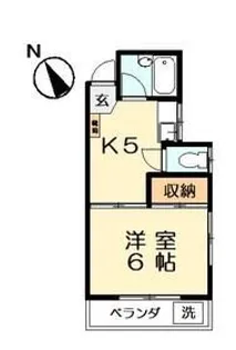 カームハイツI【1階】の間取り