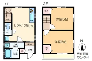 東京都葛飾区東新小岩6【一戸建】の間取り