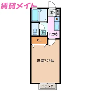 サンポート【2階】の間取り