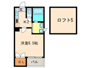 リュミエル姪浜【2階】の間取り