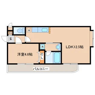 グレース萩野町【3階】の間取り