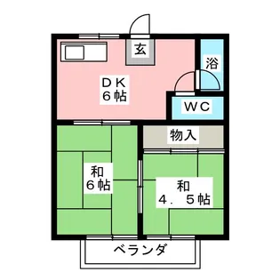 コーポ二村【2階】の間取り