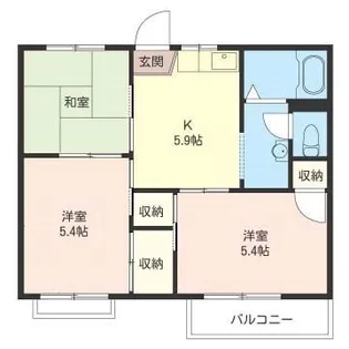 神奈川県伊勢原市板戸【アパート】の間取り