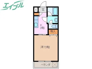 クリスタルINABA【2階】の間取り