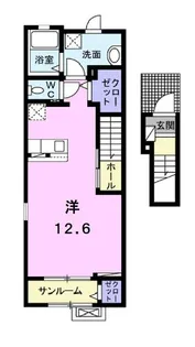 オ・ブーシュ道後II【2階】の間取り