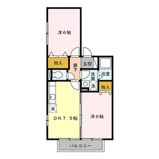 セジュール・ウィスタリア【1階】の間取り