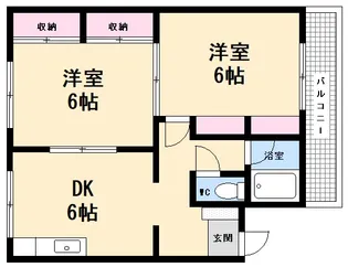 第1多田野マンション【2階】の間取り