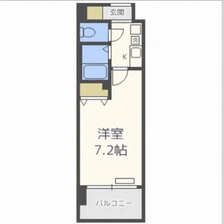 エスリード三宮【7階】の間取り