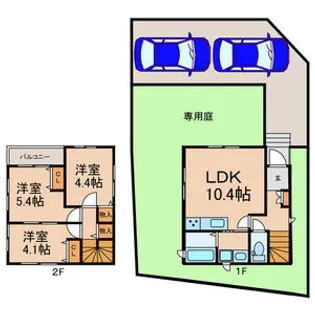 千葉県千葉市緑区茂呂町【一戸建】の間取り