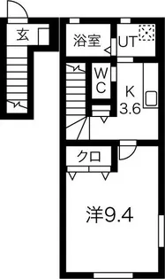 1Kの間取り画像