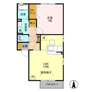 グランシャリオ【1階】の間取り