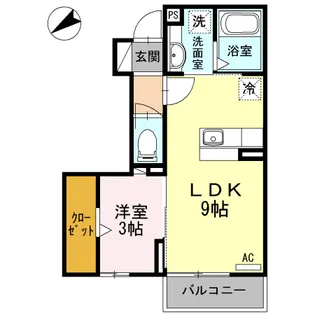 プレアデス【1階】の間取り