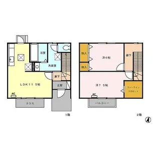 静岡県袋井市堀越【一戸建】の間取り