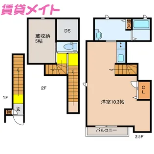 Kuramore de CoCo【2階】の間取り