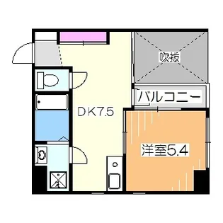 ハイネスセンターコート【5階】の間取り