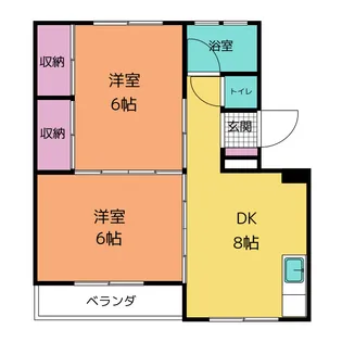 マンションヒロタ【4階】の間取り