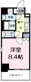 セオリー難波WEST【4階】の間取り