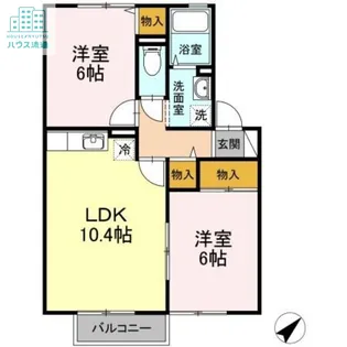 セジュールあいの A棟【2階】の間取り